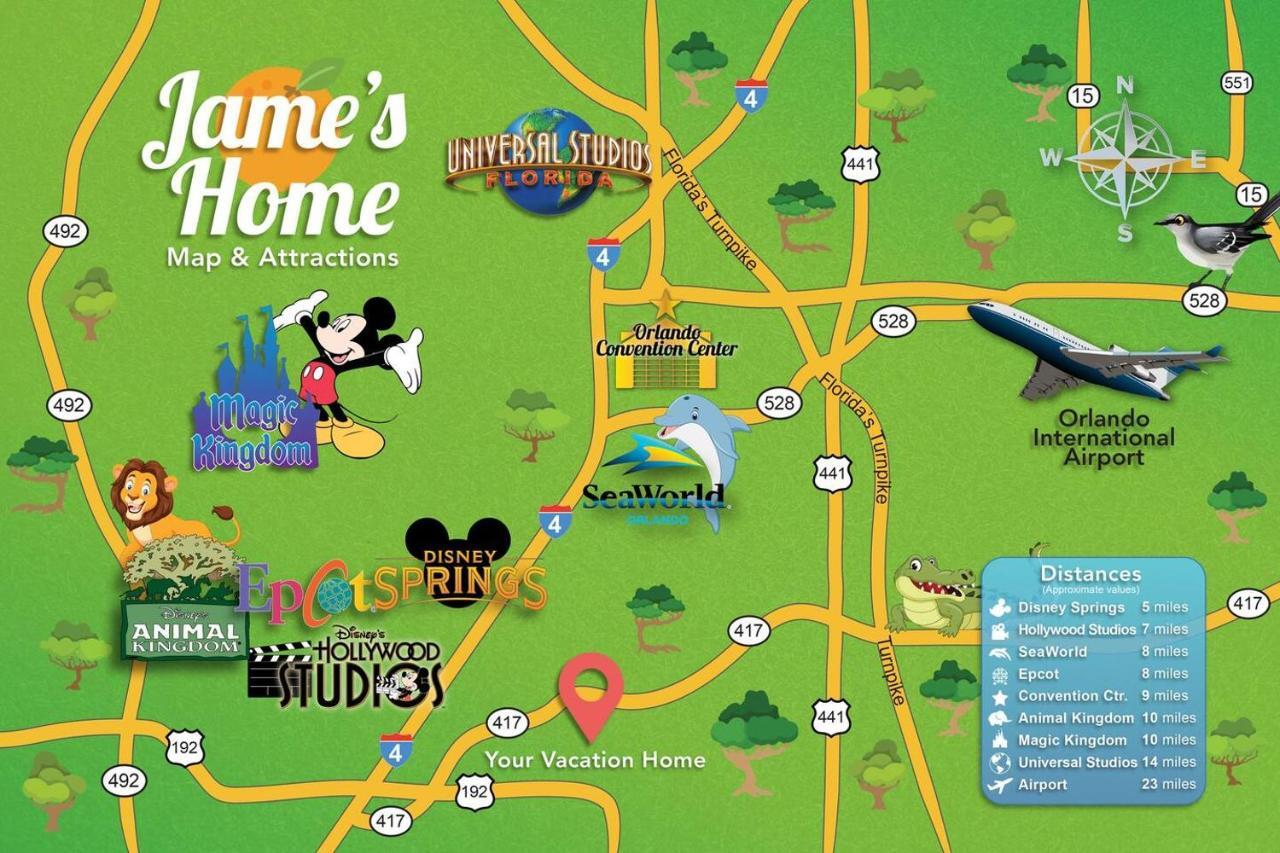 H - New 2 Bedroom Condo - 5 Miles To Disney - Free Water Park Kissimmee Buitenkant foto